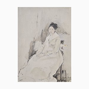 Berthe Morisot, Sitting Lady, 1918, Lithograph