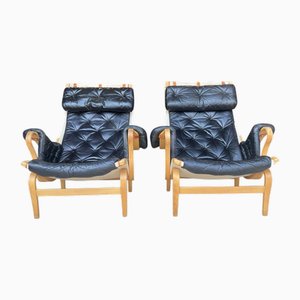 Set of Pernilla Lounge Chairs by Bruno Mathsson for Dux, 1970s