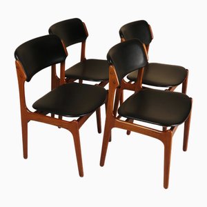 Model 49 Dining Chairs by Erik Buck for O.D. Furniture, 1960, Set of 4