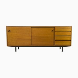 Vintage Teak Sideboard with Drawers and Sliding Doors from Cambia, 1960s