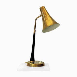Mid-Century Modern Swedish E1163 Table Lamp in Brass, 1940s