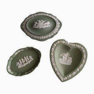 Frühes 19. Jh. Keramik Schmuckhalter Set von Wedgwood, 3