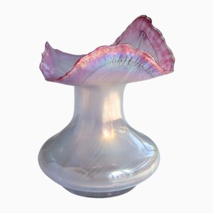 Vaso in vetro iridescente di Erwin Eisch, Germania, 1981