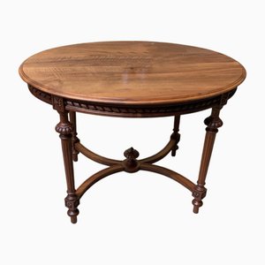 Antique Art Nouveau Coffee Table in Walnut, 1890s