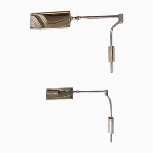 Articulated Wall Lamps or Reading Lights by Florian Schulz, 1970s, Set of 2