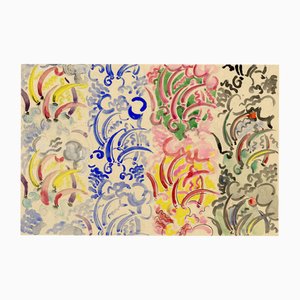 Jean Mary Ogilvie, Art Deco Abstract Pattern Design, 1930s, Gouache