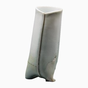 Vase Mid-Century Abstrait en Poterie