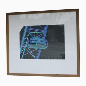 Trevor Woods, Eye At Night, Mixed Media, Framed