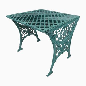 Antique Painted Wrought Iron Garden Table