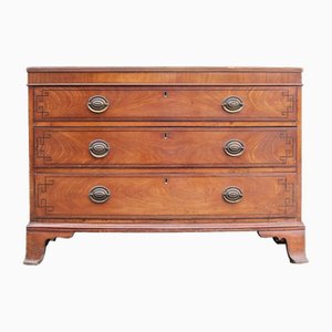George III Mahogany Bowfront Chest of Drawers