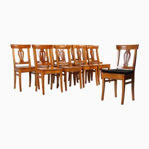 Biedermeier Chairs, 1830s, Set of 10