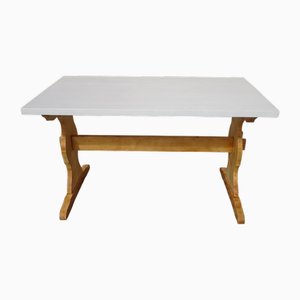 Pine Monastery Dining Table, 1980s