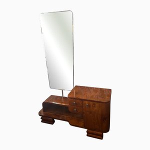 Art Deco Dressing Table with Mirror, 1930s