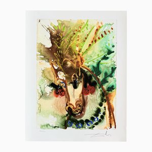 Salvador Dali, Bucephalus, 1970, Litografia