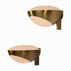 Appliques attribuées à Max Ingrand pour Fontana Arte, Italie, 1963, Set de 2