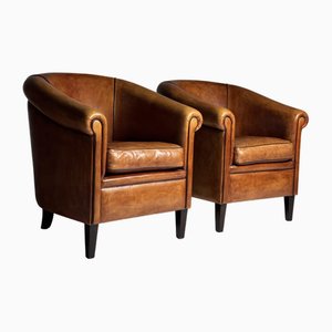 Set of Sheepskin Club Chairs