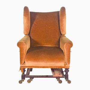 Antique English Articulated Armchair, 1890s