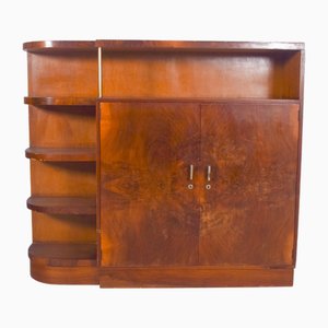 Vintage Portuguese Art Deco Bookcase, 1920