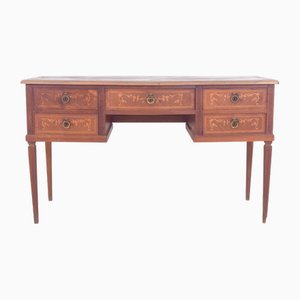 Vintage Wooden Dressing Table with Marquetry, 1920s