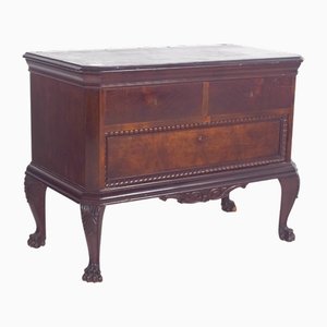 Antique Portuguese Half Chest of Drawers, 1890s