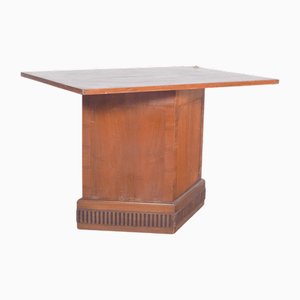 Vintage European Table with Base Unit and Door, 1950s