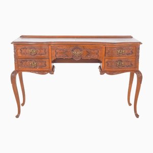 Toeletta vintage in legno intagliato, anni '20