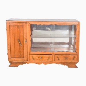 Europäisches Vintage Sideboard mit Vitrine, 1920er