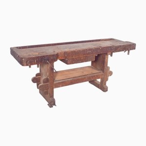 Portuguese Woodworkers Workbench, 1950s