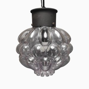 Bubble Glass Hanging Lamp from Glashütte Limburg, 1960s