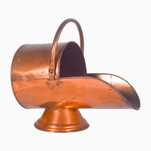 Portuguese Copper Firewood Basket, 1950s