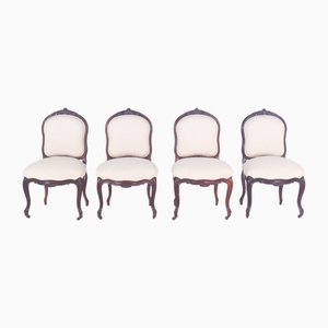 Chaises Louis XV en Palissandre, 19ème Siècle, Set de 4