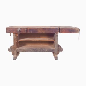 Portugiesische Holzwerker Werkbank, 1950er