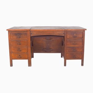 Bureau Mid-Century avec Plateau Inclinable, Portugal, 1950s