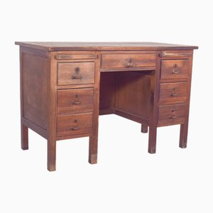 Mid-Century Portuguese Desk in Wood from Olaio, 1950s