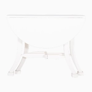 Portuguese White Painted Flap Table, 1920s
