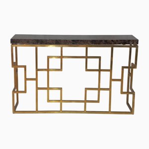 Marble Console Table, 1980s