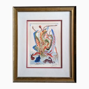 Salvador Dali, La Golosità (Gluttony), 1960, Woodblock Print