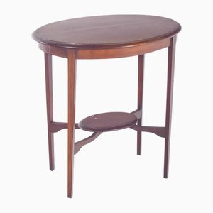 Table Basse Ovale en Bois, Angleterre, 1920s