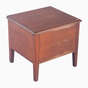 English Wooden Cabinet with Sanitary Container, 1920s