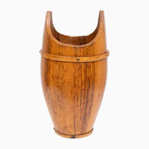 Portaombrelli curvo in legno, Francia, anni '60