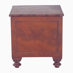 English Wooden Bedside Table with Sanitary Container, 1920s