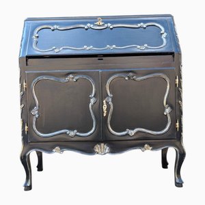 French Baroque Style Walnut Writing Desk