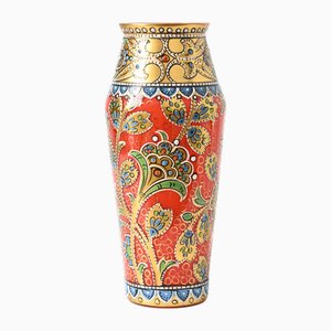 Vaso antico della Boemia in vetro, anni '20