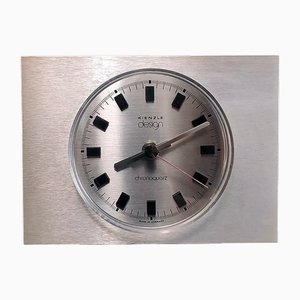 Table Clock in Stainless Steel by Kienzle