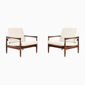 Mid-Century Oak Kolding Armchairs by Erik Wørts for Ikea, 1960s, Set of 2