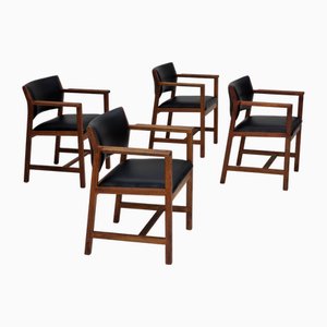 Danish Model BM 74 Chairs by Børge Mogensen, 1960s, Set of 4