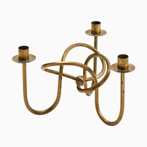 The Knot of Friendship Candleholder in Brass attributed to Josef Frank, 1938