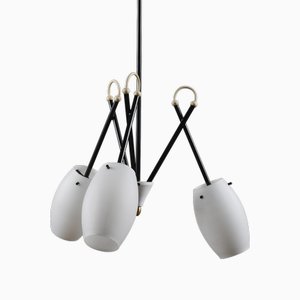 Lampe à Suspension de Style Stilnovo Vintage