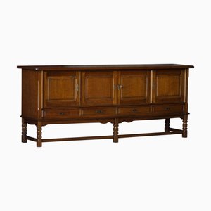 Mid-Century Modern Danish Sideboard in Dark Stained Oak by Henning Kjærnulf, 1960s