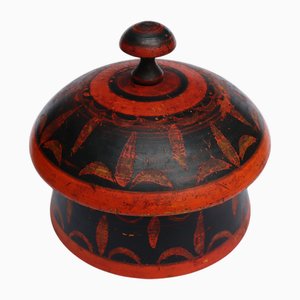 Portaspezie in legno dipinto a mano, anni '50